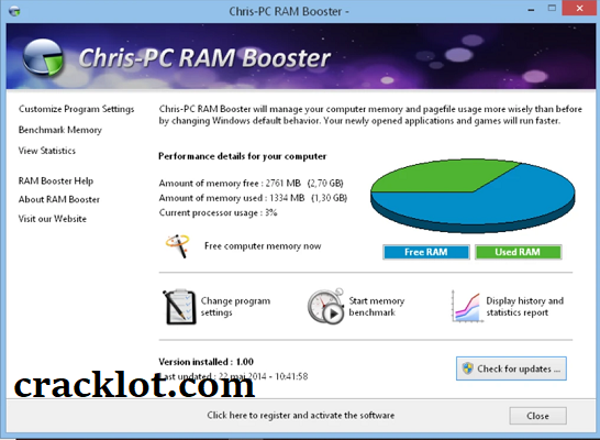 Chris-PC RAM Booster Serial Number