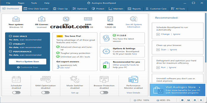 Auslogics BoostSpeed Crack